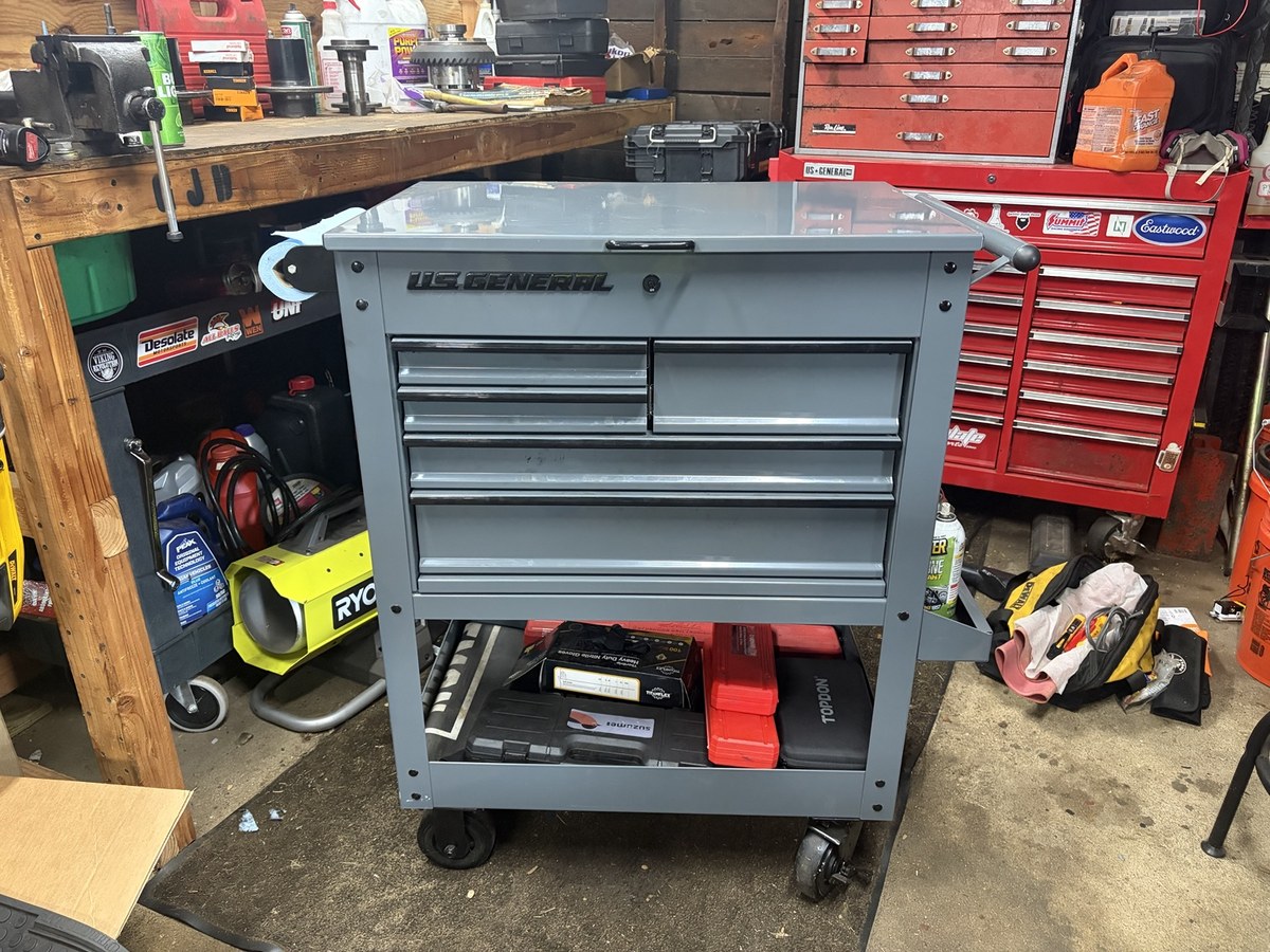 U.S. General 5-drawer mechanic's cart in Joe's garage