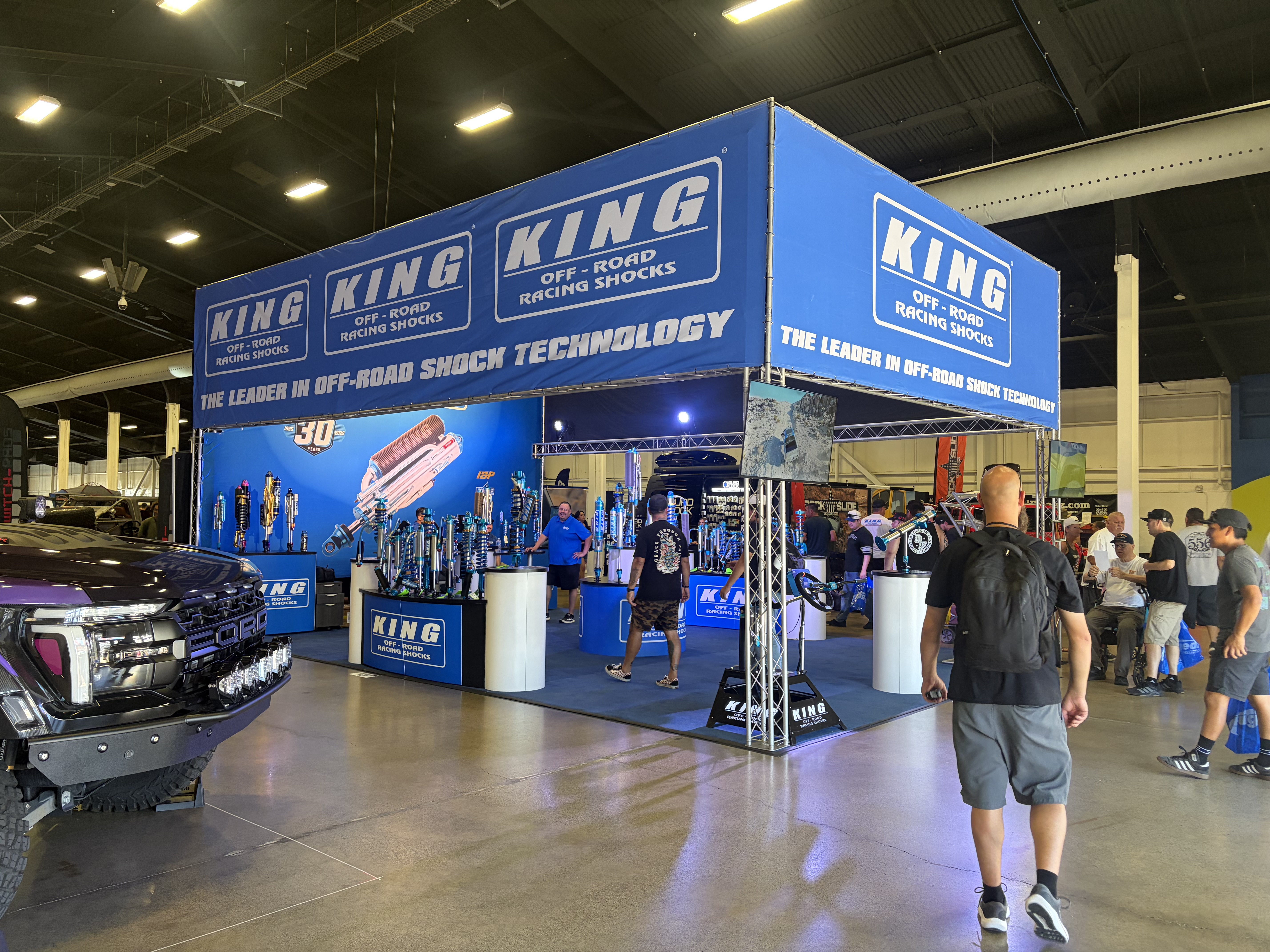 King Off-Road Racing Shocks display at the 2026 Off-Road Expo