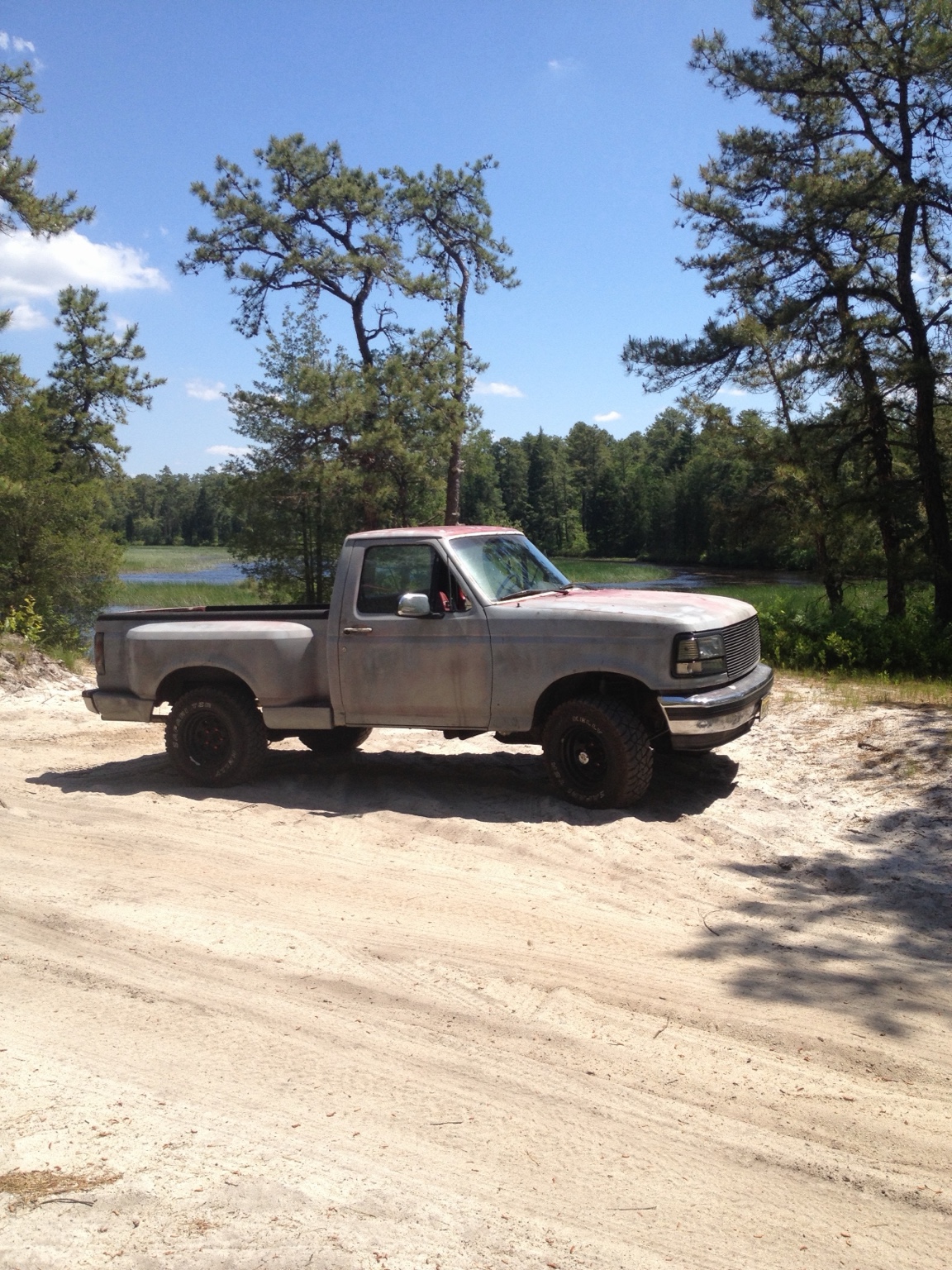 Gettin' Junk Done project F-150 in an off-road setting